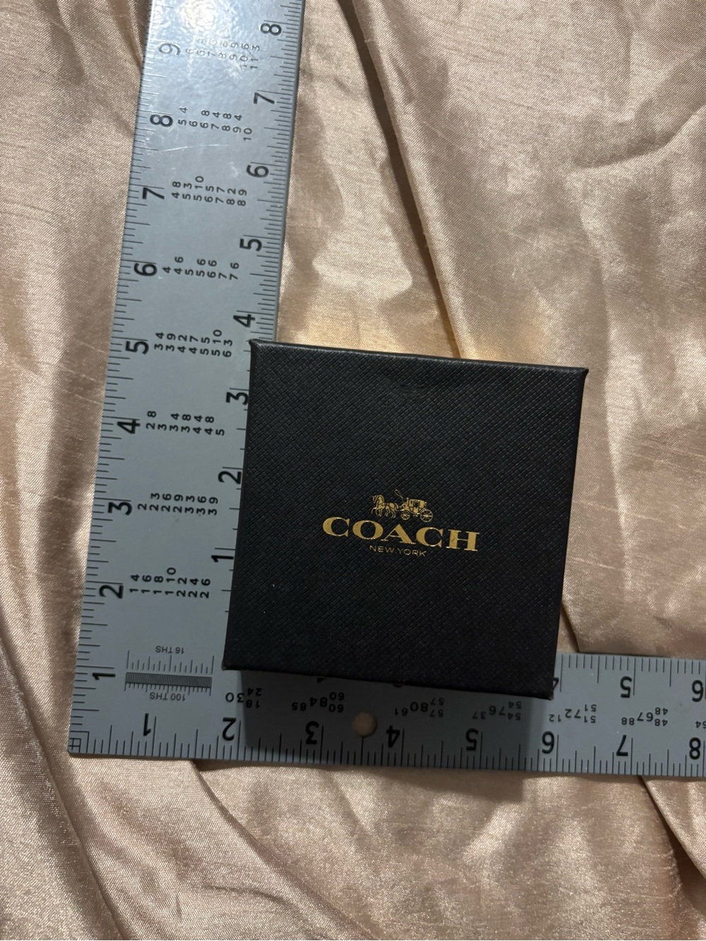COACH Black Box with Gold Logo - Picture 3 of 5